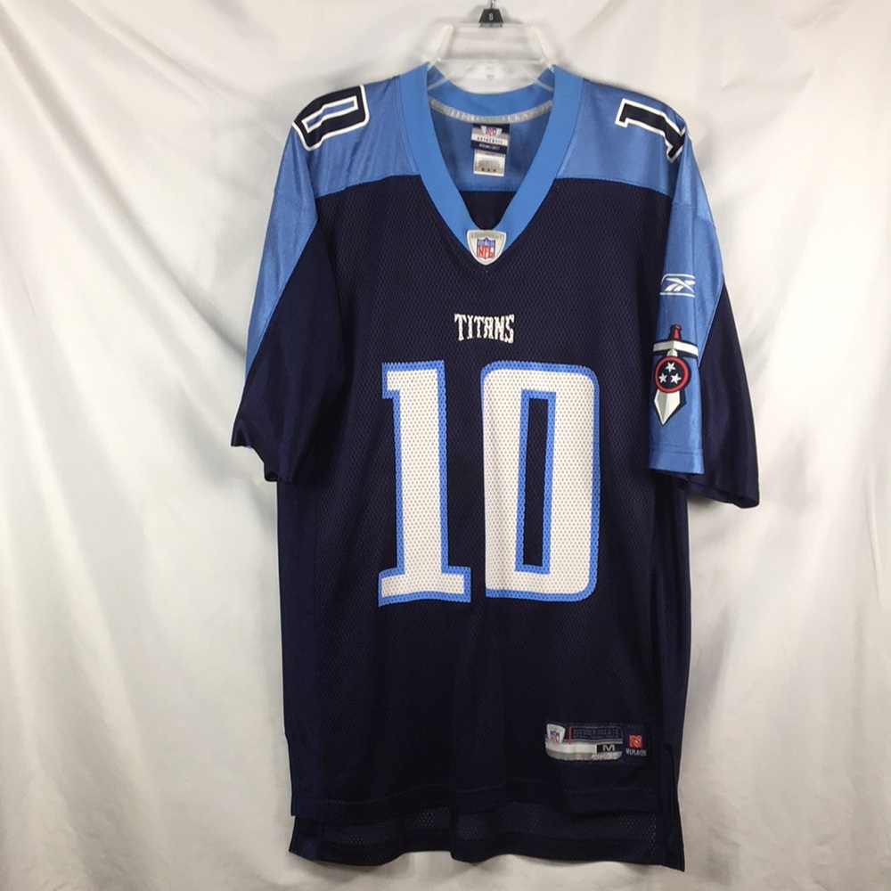 Titans NFL Authentic Vince Young No.10 Blue Mesh Jersey Sz M Like NEW Condition